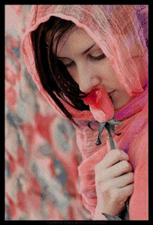 серия ,,женщины" - женщина.роза - предпросмотр