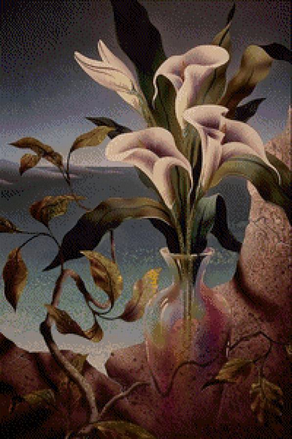 Калы - цветы, натюрморт - предпросмотр