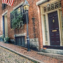 Схема вышивки «Улица»