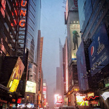 Схема вышивки «Город»