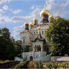 Схема вышивки «церковь»