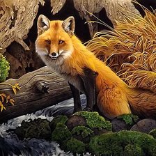 Схема вышивки «Лисичка»