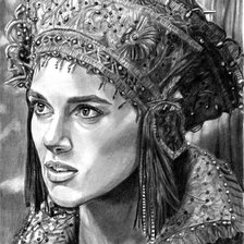 Схема вышивки «Девушка»