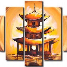 Схема вышивки «Полиптих"Пагода"»