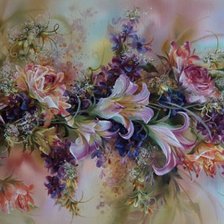 Схема вышивки «цветы»