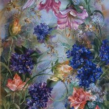 Схема вышивки «цветы»