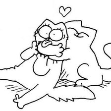 Схема вышивки «Киски»