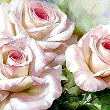 Схема вышивки «розы»