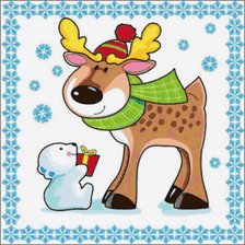 Олень и медвежонок