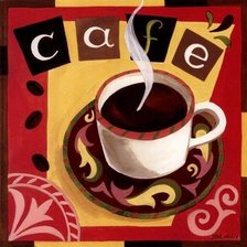 Схема вышивки «кофе»