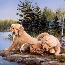 Схема вышивки «озорники три»