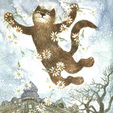 Схема вышивки «Кот»