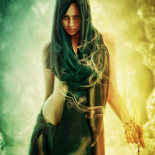 Схема вышивки «ведьма»