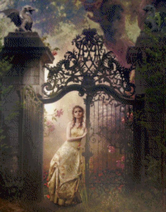 тайный сад - девушка - предпросмотр