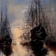 Схема вышивки «гавань»