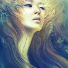 Схема вышивки «девушка фэнтези»