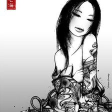 Схема вышивки «девушка фэнтези»