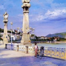 Схема вышивки «набережная»