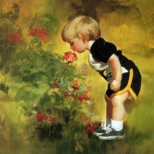 Схема вышивки «юный цветовод»