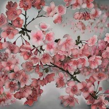 Схема вышивки «Сакура»