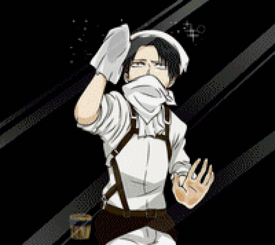 Леви - аниме, атака на титана - предпросмотр