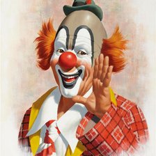 Схема вышивки «клоун»