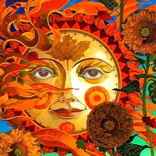 Схема вышивки «Осеннее солнышко»