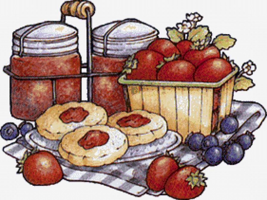 Для кухни - десерт, натюрморт, фрукты - предпросмотр