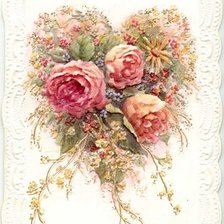 Схема вышивки «сердце»