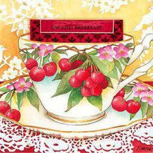 Схема вышивки «чайные чашки»