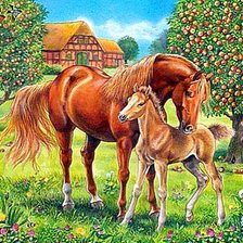 Схема вышивки «Ласковая мама»