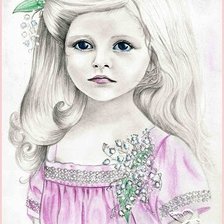 Схема вышивки «Девочка»