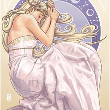 Схема вышивки «Девушка с розой»