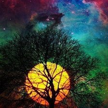 Схема вышивки «Закат»