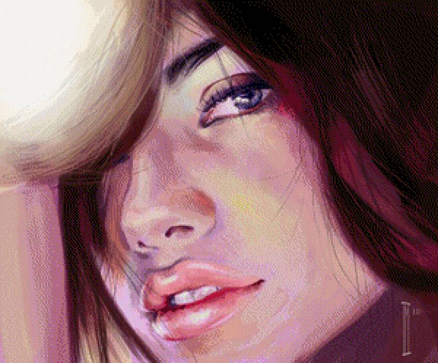 портрет девушки - деаушка, портрет - предпросмотр