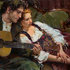 Схема вышивки «Пара.Даниэль Герхартц»