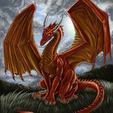 Схема вышивки «дракон»