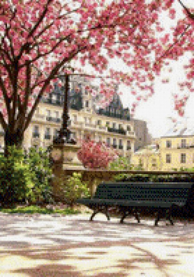 Утро - утро, париж, цветы, весна, пейзажя - предпросмотр