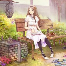 Схема вышивки «Девушка»