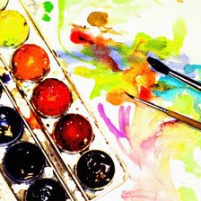 Схема вышивки «Краски»