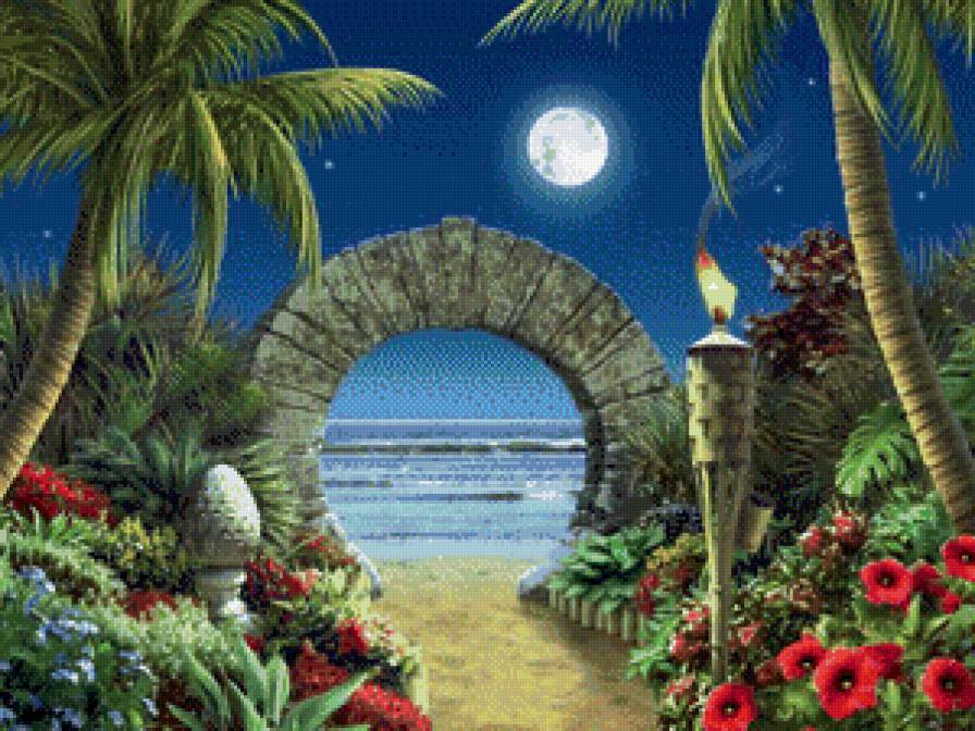 ворота к морю - картина - предпросмотр