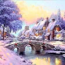 Схема вышивки «Зима»