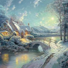 Схема вышивки «зимняя ночь»