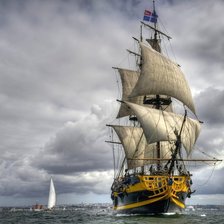 Схема вышивки «уходим в море»