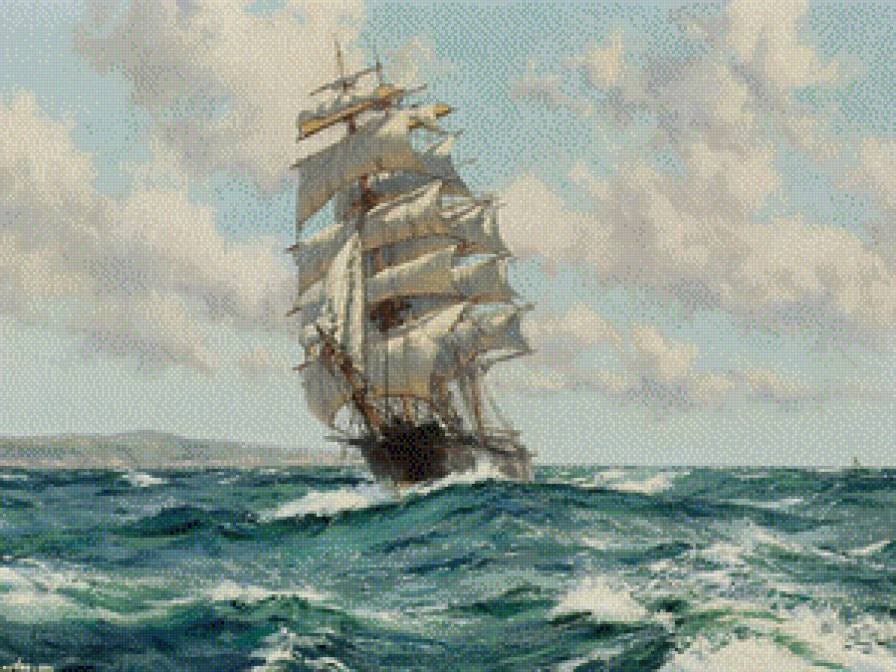 корабль в море - корабли - предпросмотр