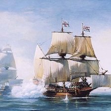 Схема вышивки «корабли»