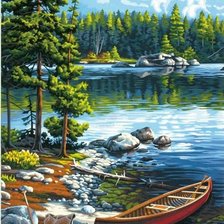 Схема вышивки «летний пейзаж»