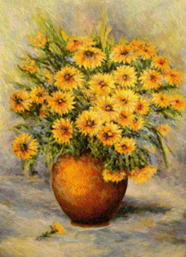 Полевые цветы. - живопись, цветы, букеты - предпросмотр