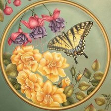 Схема вышивки «цветы»