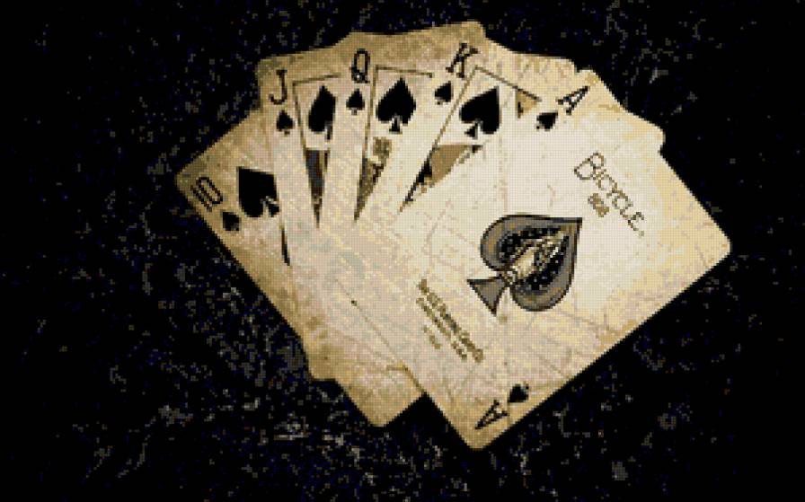 флеш рояль - карты, покер - предпросмотр